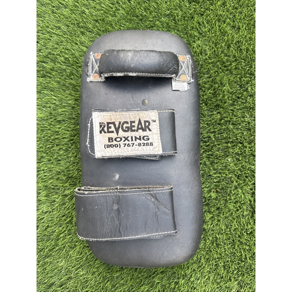 Vintage REVGEAR Leather Muay Thai Kick Pads Made in Thailand Old School